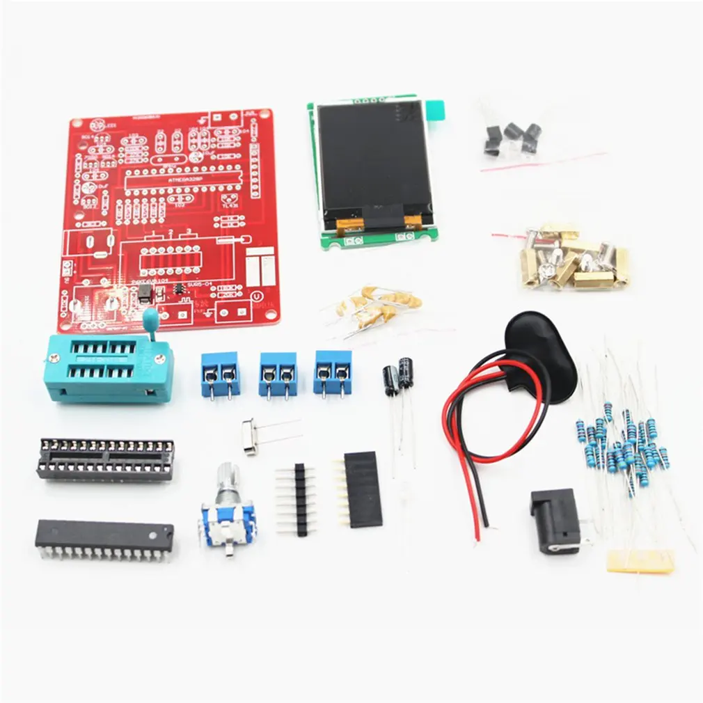 GM328 DIY Транзистор тестер инструмент Запчасти измерения частоты метр ЖК дисплей