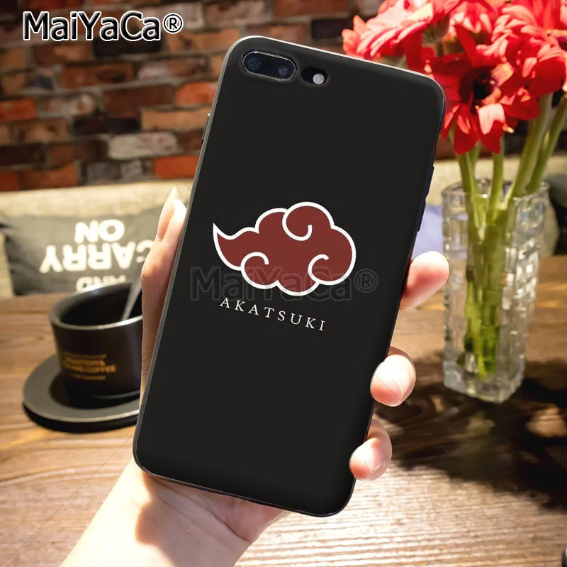 MaiYaCa логотип Akatsuki Naruto красочные милые аксессуары для телефонов Чехол для iPhone 8 7 6 6S Plus X XS MAX XR 5 5S SE 11pro чехол в виде ракушки - Цвет: 1