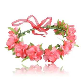 

Gils Princess Garland Kids Moana Flower Leaf Wreath Children Princess Dress Up Accessory Cute Wedding Flower Girl Headdress