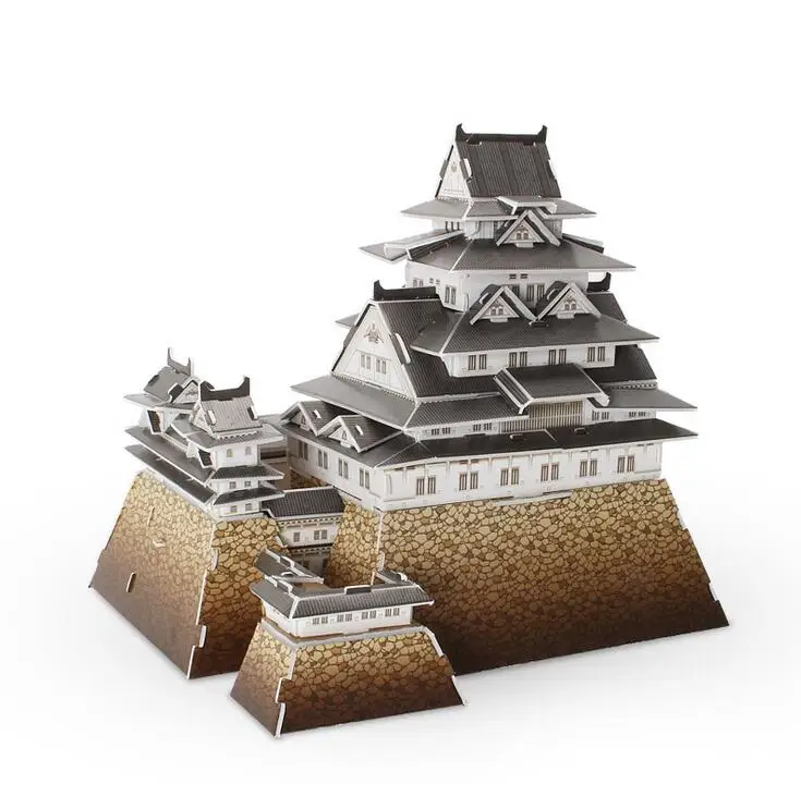 3D puzzle paper model MC099H Himeji jo Castle ( Japan ) Deluxe Edition world's great