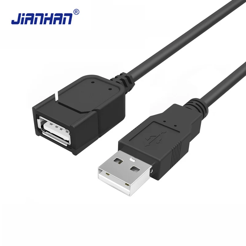 Кабель удлинитель JIANHAN USB 2 0 кабель для передачи данных ПК компьютеров мобильных