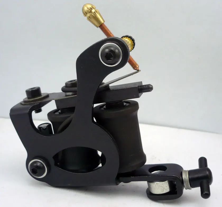  Chrome Tattoo Machine For Beginner Tattoo Machine 10 Warps Coil Guns For Liner and Shader Free Ship