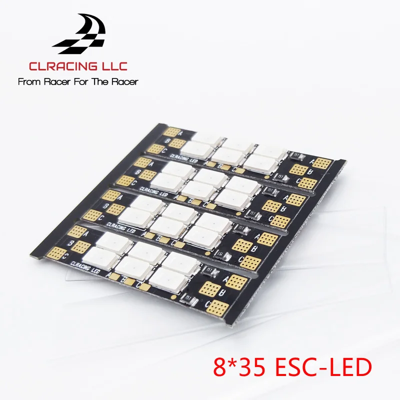 

4 PCS CLRACING Frame Arm LED Board Light 6 Bits 25mm/35mm 3-6S LED Light Board For RC Multicopter Spare Parts FPV Drone Accs