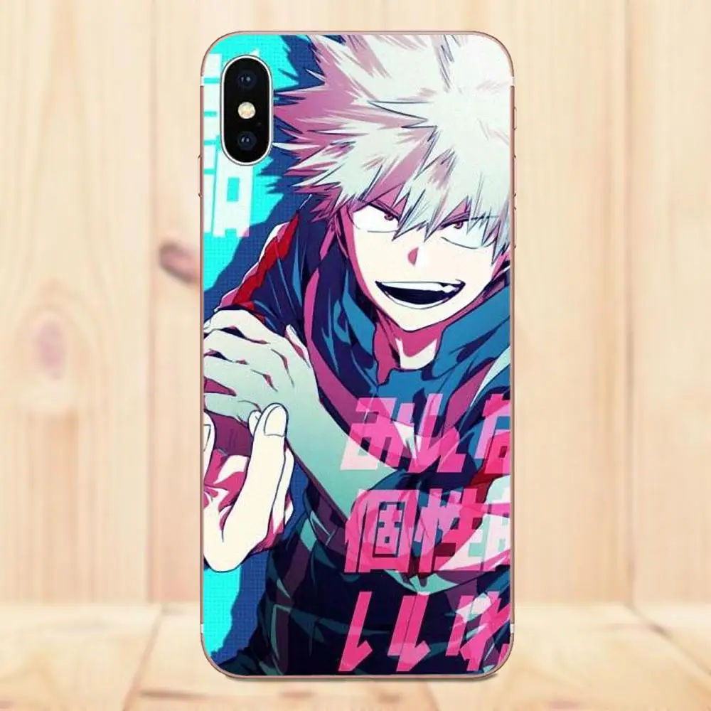Тонкий Аниме My Hero academic Deku и Bakugou для Galaxy Alpha Core Prime Note 4 5 8 S3 S4 S5 S6 S7 S8 S9 mini edge