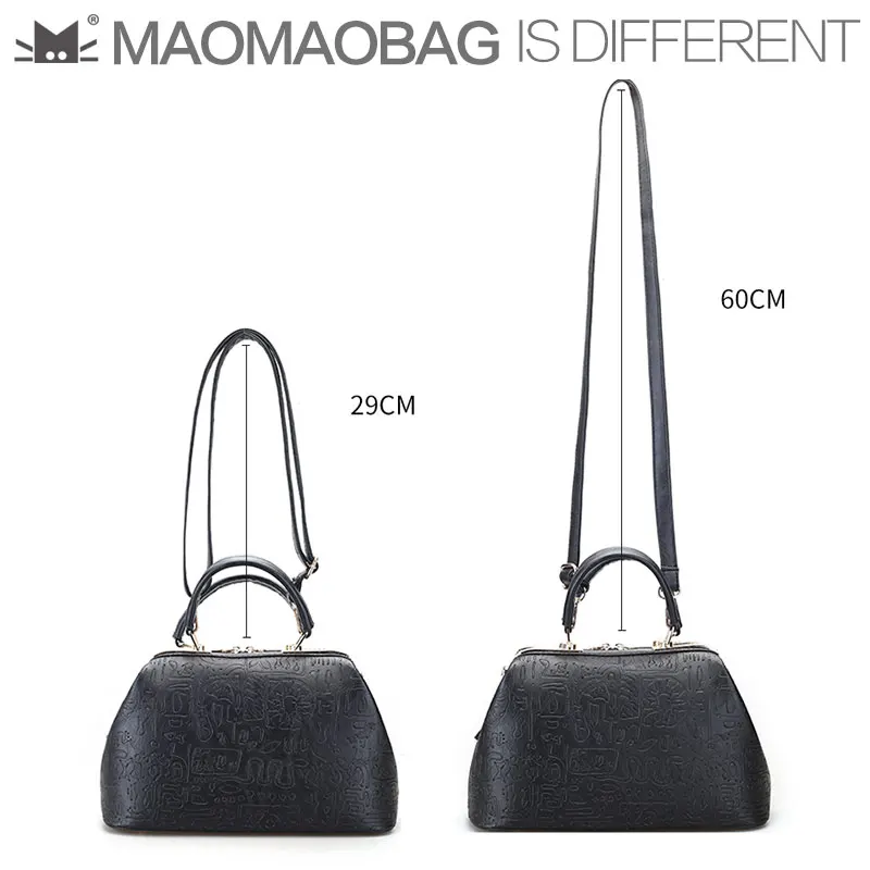 MAOMAOBAG 2017 Тиснением Логотипа Специальный Уникальный Дизайнер Женщин Доктор