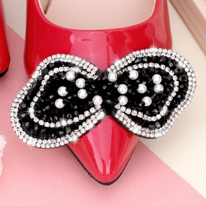 

Shoe Decoration Rhinestone Beads Charms High Heels Bowknot DIY Decor Women Bags