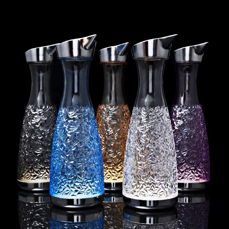 Diamond Juice Pot Juice Bottle Acrylic Bar Pot Plastic Bartery Cold