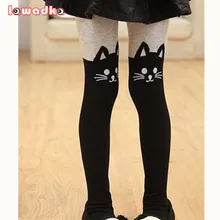 Spring Girls Tights font b Kids b font Cartoon Tights For Girls Baby Cat Elastic Waist
