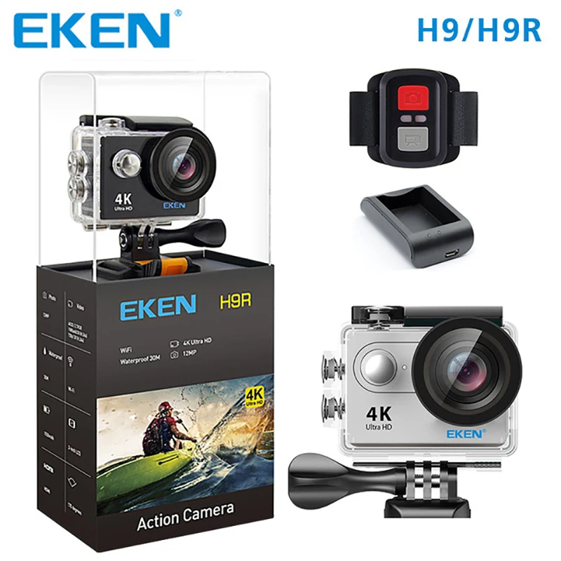 Оригинальная Экшн камера eken H9 H9R с дистанционным управлением Ультра HD 4 K/25fps WiFi 2 0