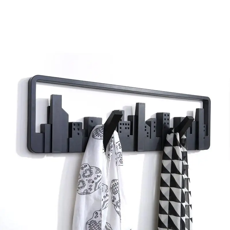 Креативно Украшенные Пластиковые Крючки настенная вешалка пальто вешалка для одежды американская семья тип стены пианино крючок