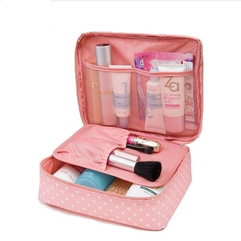 

Waterproof Portable Zipper Cosmetic Bag dot beauty Case Make Up Tas Purse Organizer Storage Travel Wash Pouch