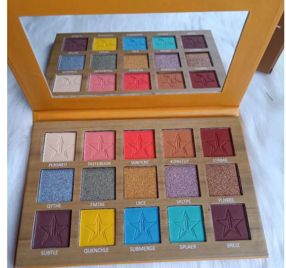 

4 Style 15 Color Shades 24 KARAT Skin Frost Eyeshadoe Palette With Blood Red Matte Natural Eye Makeup Good Sale