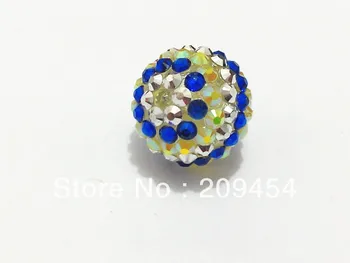 

Hotsale! 20mm 100pcs/lot New Stripe Resin Rhinestone Ball Beads,Chunky Beads For Kids Jewelry Making