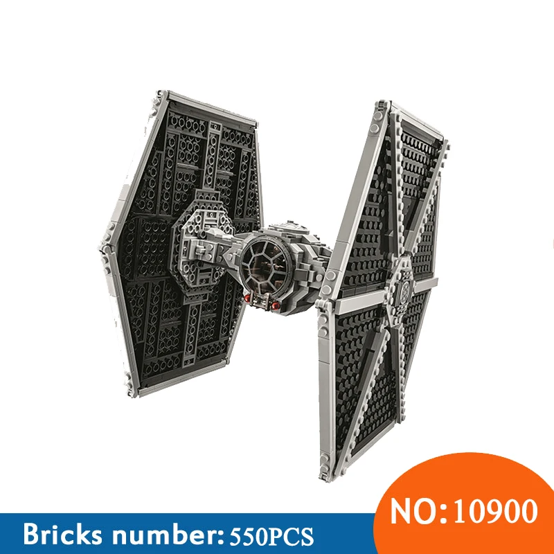

10900 Star Series Wars Imperial TIE Fighter Building Blocks Iconic Attack Craft Compatible with Legoigns 75211 Toys For Children