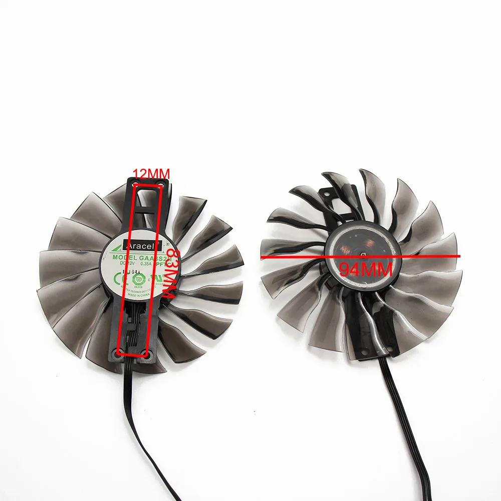 GTX1080 GTX1070 ti GTX 980 970 GTX980 Fan for GeForce Palit GTX1080ti GTX1070ti graphics GAA8S2H PFTB Video Card Cooling Fans