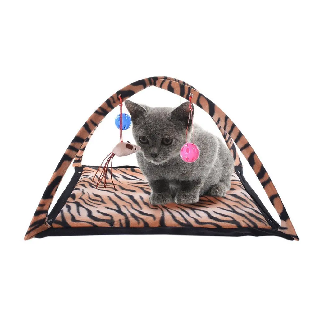Cat Toy Playing Bed Exercise Game Tent Cat Bed Nest Pet Educational