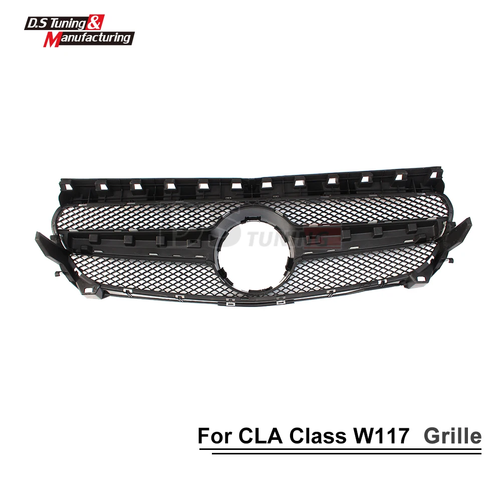 W117 решетка радиатора для Mercedes CLA Kindey Grill ABS материал серебро/черный цвет CLA180 CLA250