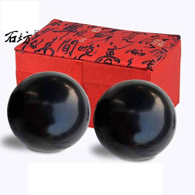 Traditional Acupuncture Massage Fitness Handball Natural Bian stone