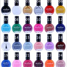 10 мл Профессиональный лак для ногтей Живопись штамповка лак для ногтей Бьюти гель лак для ногтей инструменты для дизайна ногтей. 24 Цвета