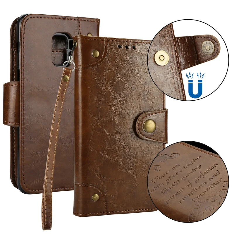 

Phone Holder Armor for Samsung S10 Case Cuque Samsung S10Plus A8Plus Flip case Luxury Wallet for Samsung galaxy A8 Plus 2018 10S