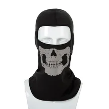 Головной убор, наружная маска с черепом, мотоциклетная, велосипедная, для езды на велосипеде, для альпинизма, защита от ультрафиолета, полное лицо, призрак, череп, маска, скелет, шапки