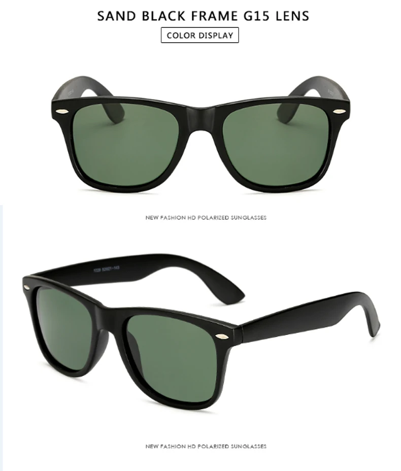 Поляризационные солнцезащитные очки longkeader, унисекс, квадратные Винтажные Солнцезащитные очки, известный бренд, зеркальные солнцезащитные очки, Ретро стиль, Feminino для женщин и мужчин - Цвет линз: sand black G15