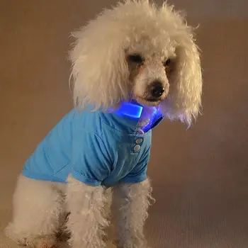 

pet LED Light shirt summer clothes for dogs cute dog clothing for small medium pet dog clothes F18