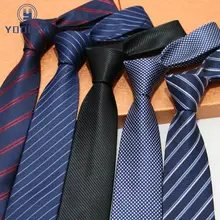 Фабрика 7 см Классические мужские галстуки полиэстер шелковые полосы темно/яркий 22 стиля костюм для дружки свадебный бизнес галстук-бабочка