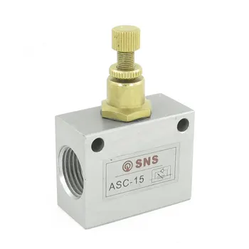 

G1/2" One Way Throttle Pneumatic Flow Control Valve ASC-15 20mm Thread