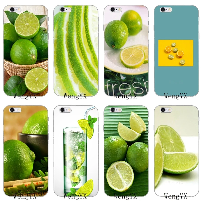 

fruit Lime green lemon Soft phone case For Xiaomi Mi A2 6X 8 SE Lite Mix Max 3 Redmi Note 6 6A Pro S2 Pocophone F1