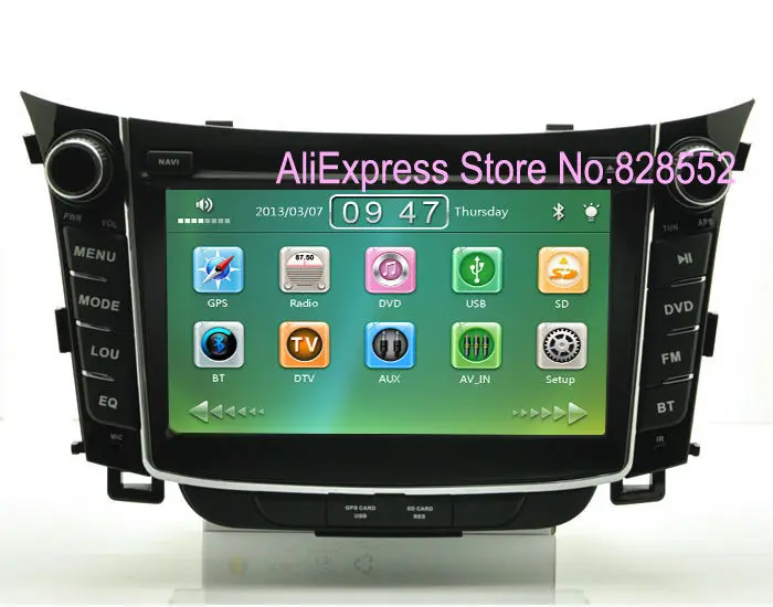 Top Free Shipping 2Din Car DVD Player GPS For Hyundai i30 2012 with TV Ipod Radio Bluetooth Auto Stereo Free Map 0