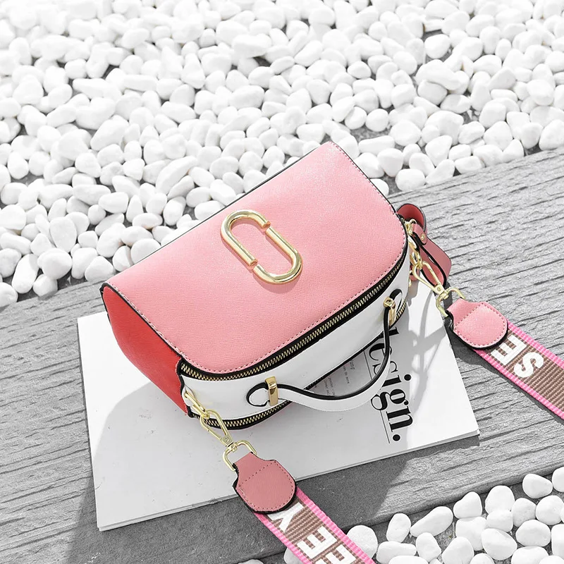 New 2019 Elegant Shoulder Bag Women Designer Luxury Handbags Women Bags Stitching Color Messenger Crossbody Bag for Women New 2019 Elegant Shoulder Bag Women Designer Luxury Handbags Women Bags Stitching Color Messenger Crossbody Bag for Women