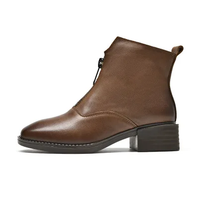 

Retro women's shoes 2018 autumn and winter new handmade leather shoes women's shoes tide thick bottom wild casual shoes