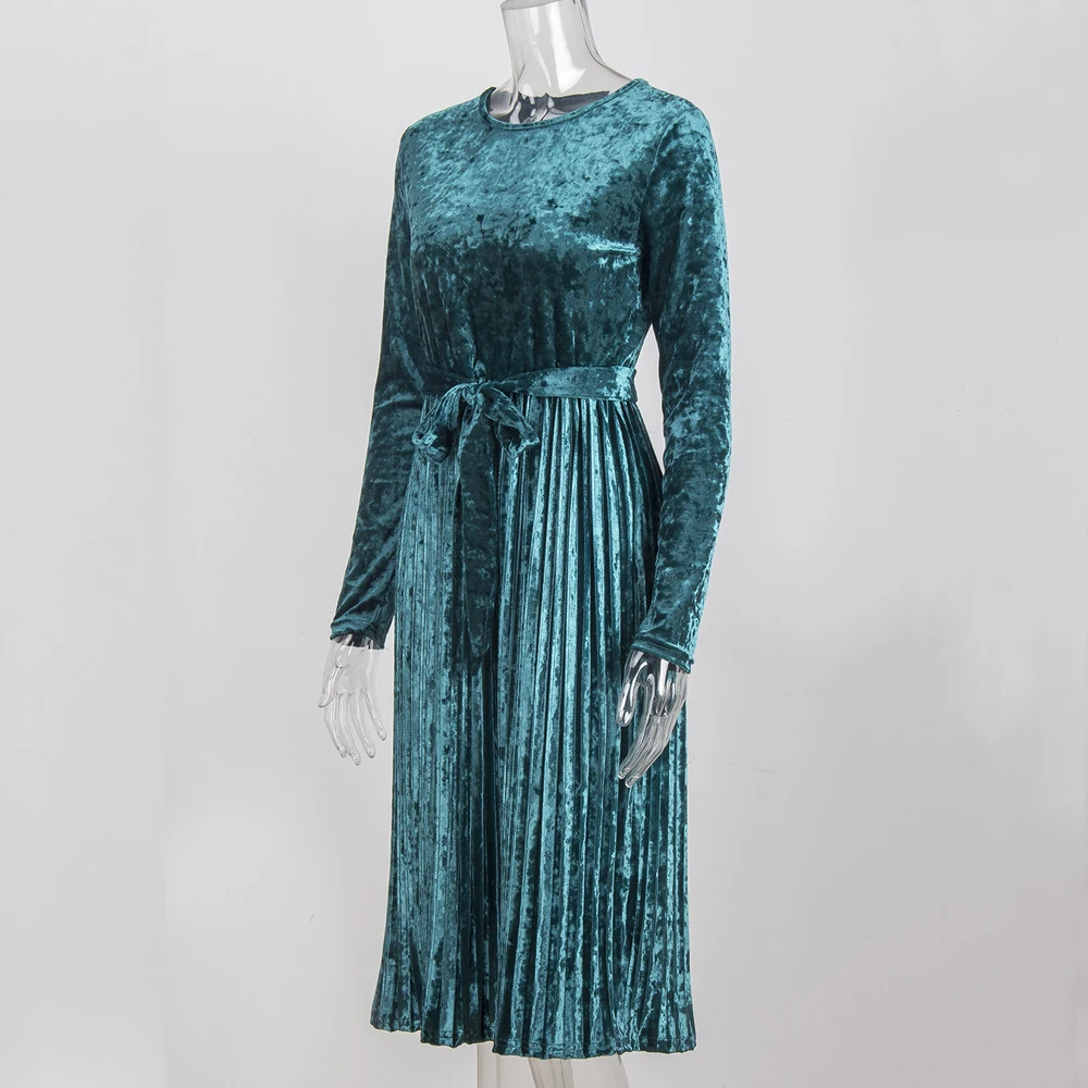 2019 Топ Мода полиэстер сплошной полный обычный Vadim Vestido Longo размера плюс Весна