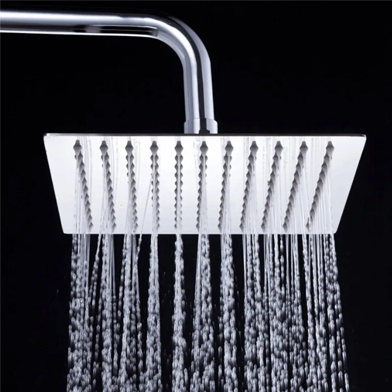 New 4"/6"/8" Ultra thin Stainless Steel Square Shower Head Over head