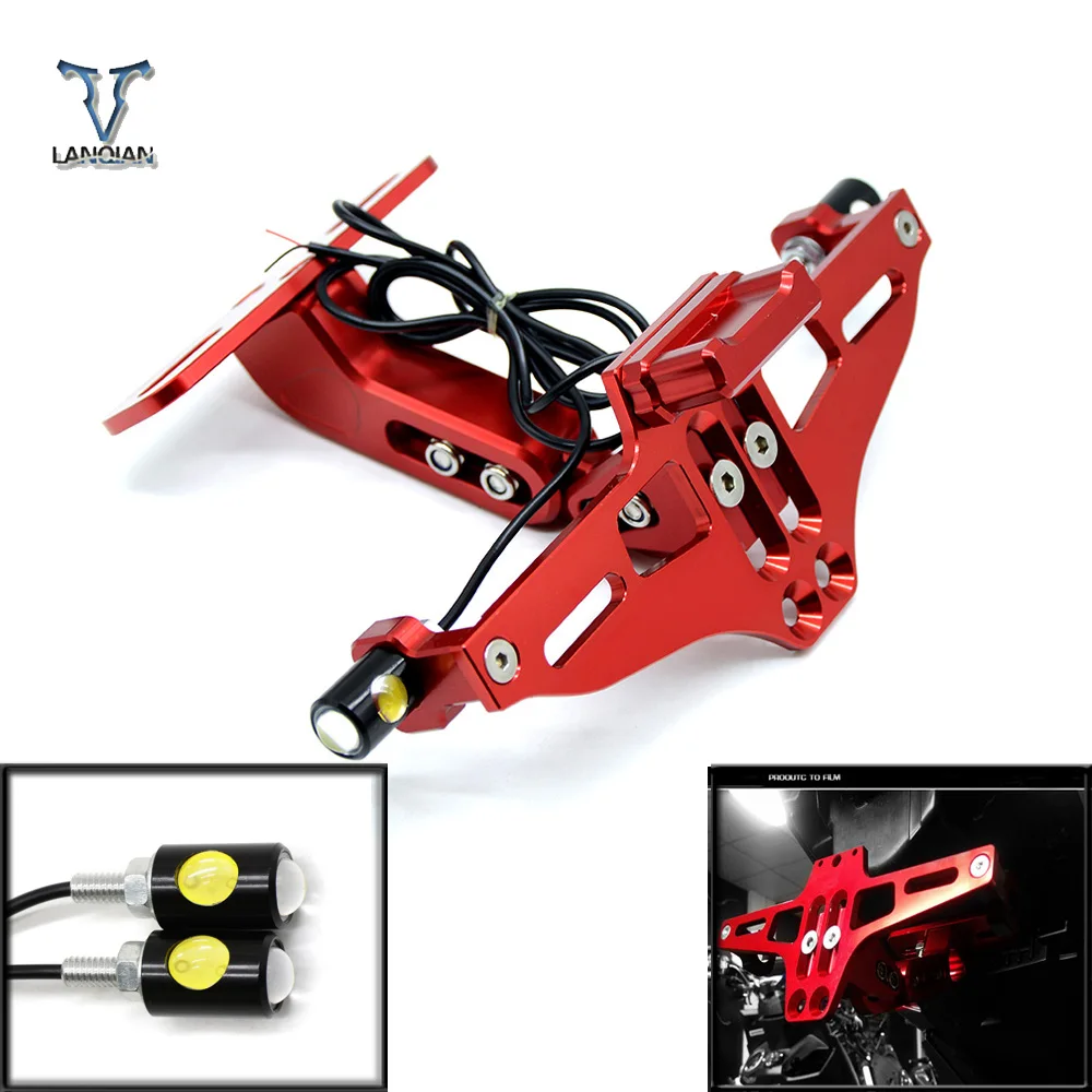 motorcycle Universal Fender Eliminator License Plate Bracket Ho turn sigal For bmw ktm yamaha z750 z800 f800gs duke r1200gs mt