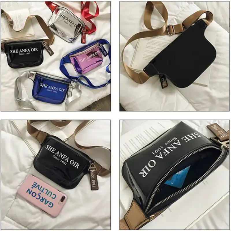 designer leather bum bag