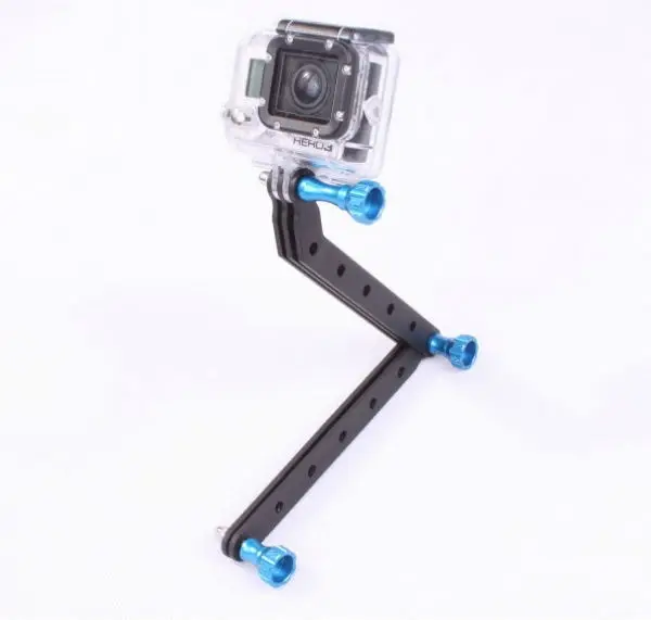 Gopro Accessories CNC Aluminum Extension Arm with 5 Metal Stick & 3