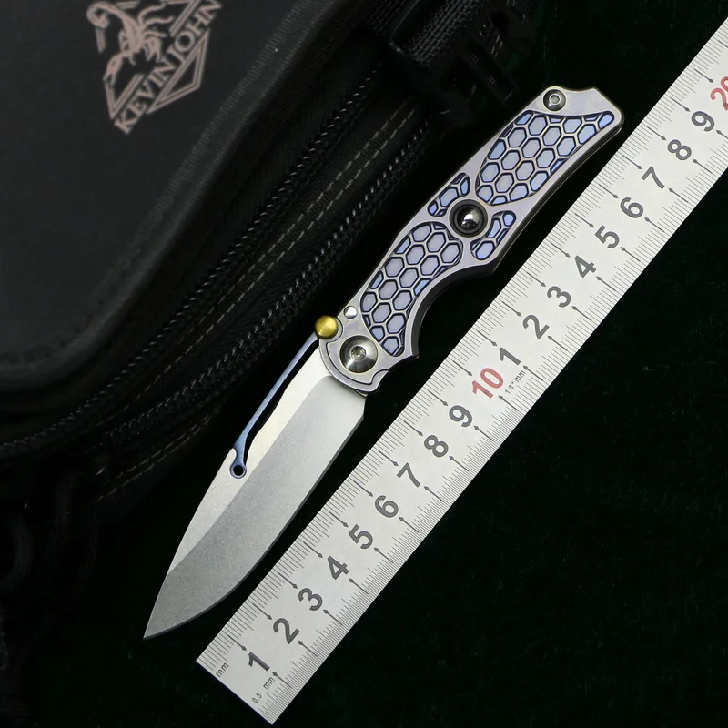 

kevin john Tilock folding knife m390 blade titanium handle utility camping hunting survival pocket Kitchen fruit knives EDC tool