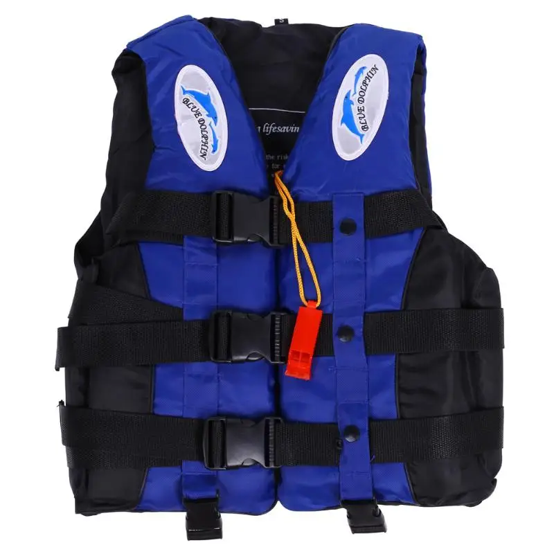 Полиэфирная Спасательная куртка для взрослых и детей, универсальная уличная одежда для плавания, катания на лодках, Лыжный жилет, костюм для выживания со свистком, S-XXXL, новинка