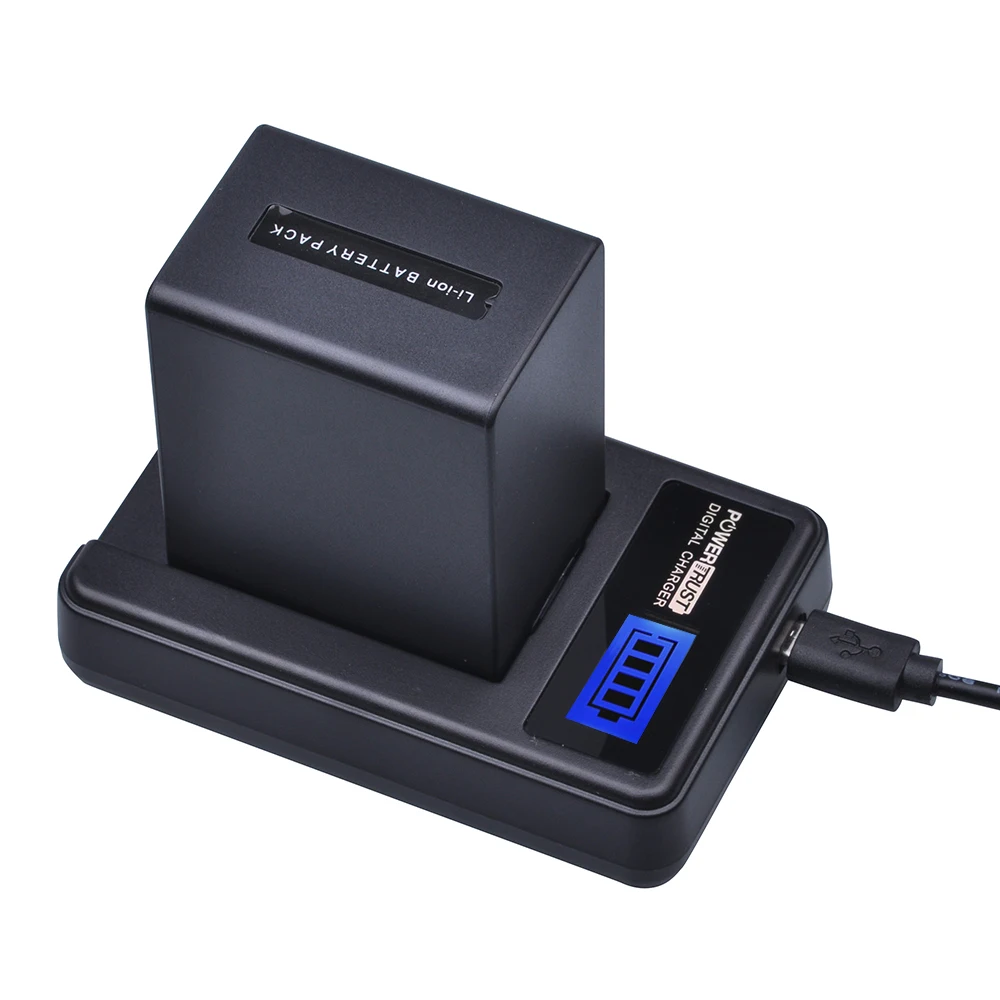 Günstige 1Pcs 4500mAh NP FV100 NP FV100 NPFV100 FV100 Batterie + LCD USB Ladegerät für SONY NP FV30 NP FV50 NP FV70 SX83E SX63E FDR AX100E