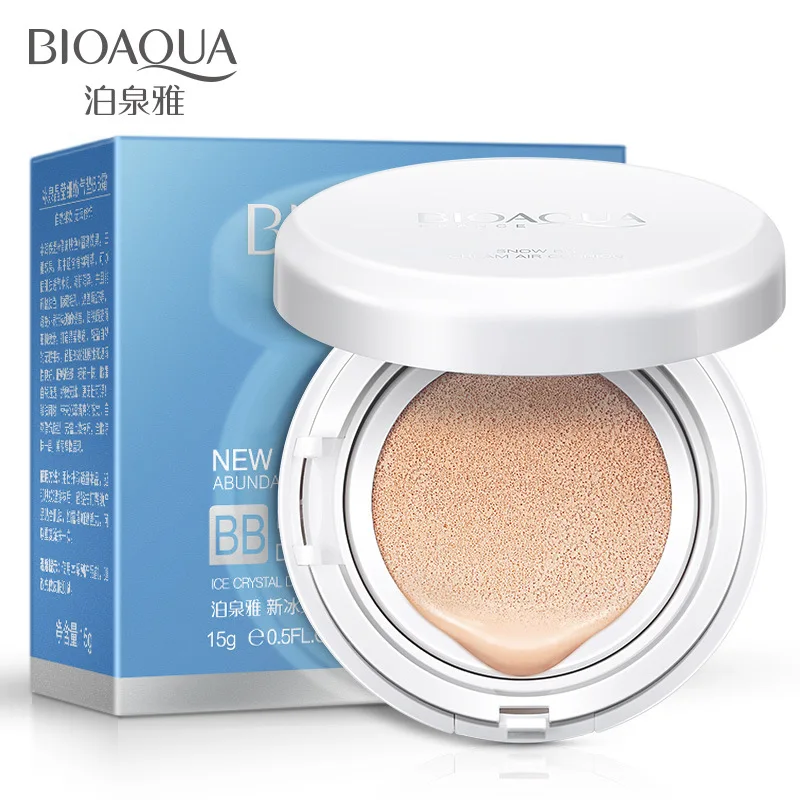 

BIOAQUA Whitening Moisturizing Face Cream Refreshing Oil Control Modified Skin Pores Air Cushion BB Cream Makeup Foundation 15g