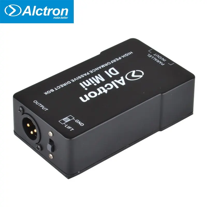Alctron DIMini Passive Direct Box, Stereo DI Box with Rubber