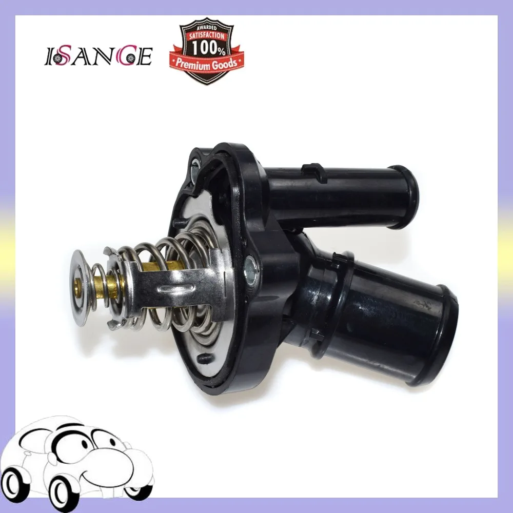 

ISANCE Engine Coolant Thermostat Assembly 48708 For Ford Escape Fusion Transit Connect Ranger Mazda 3 5 6 CX-7 Tribute