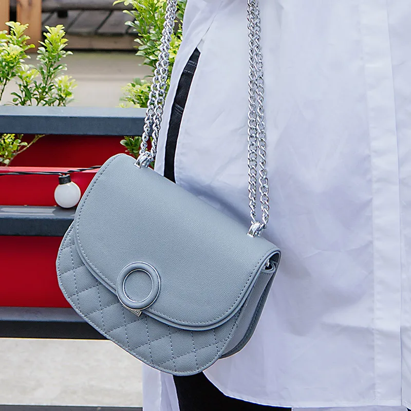 

KZNI Cross Shoulder Bags with Chain Genuine Leather Handbags for Girls Shoulder Strap Bag for Women 2018 Sac a Main 9037