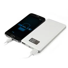 10000mAh Portable Battery Mobile Power Bank USB Charger Li-Polymer with LED Indicator