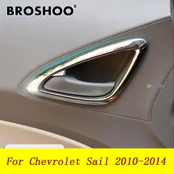 Broshoo стайлинга автомобилей для CHEVROLET новый парус внутренняя сторона дверные ручки Крышка рамка накладка укладки Рамки украшение