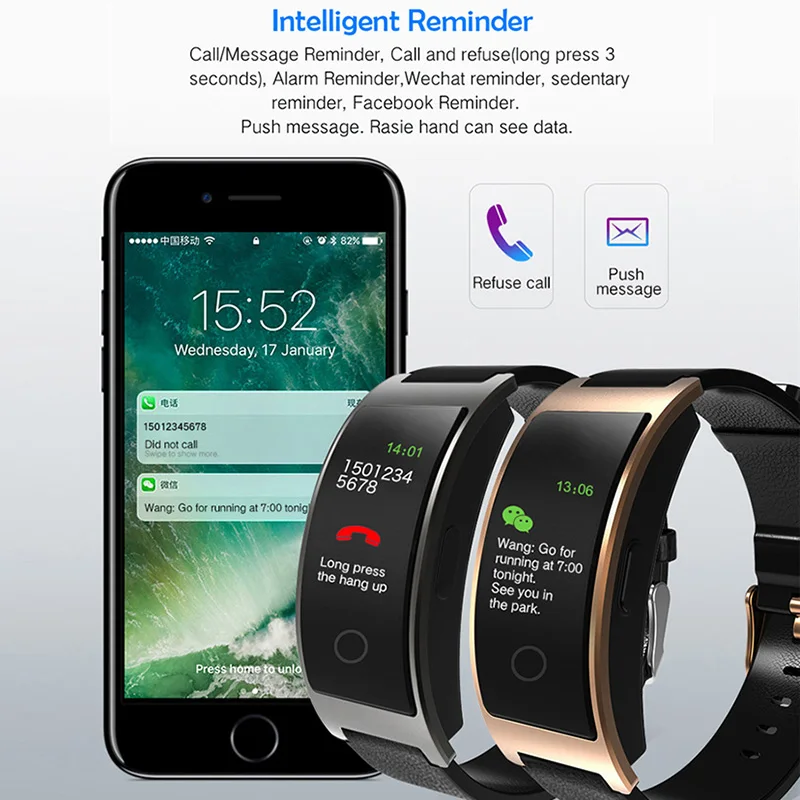 CK11C Smart Band smart bracelet blood pressure measurement heart rate monitor band health wristband fitness tracker smart watch