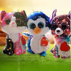 Кролик ty beanie boos 1 шт. 15 см 6 "мягкие животные мягкие игрушки Джордж Горилла фантазия Единорог Хаски kipper HY игрушки для детей