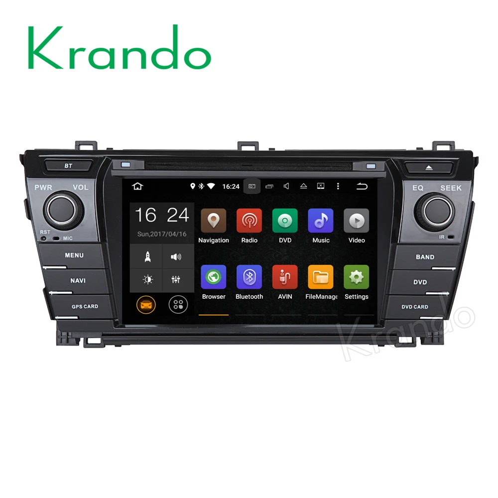 Top Krando 7" Android 8.0 car navigation multimedia system for toyota corolla 2014+ audio radio gps dvd player WIFI 3G DAB+ 0 Top Krando 7" Android 8.0 car navigation multimedia system for toyota corolla 2014+ audio radio gps dvd player WIFI 3G DAB+ 0